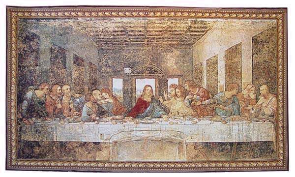Tapestry Ican banner the last supper