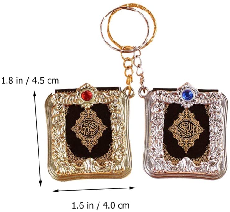 Mini Quran Keychain Hanging Decor Islamic Decor Wallet Keychain