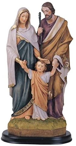 Holy family Jesus Mary Joseph Religious figurine decoration