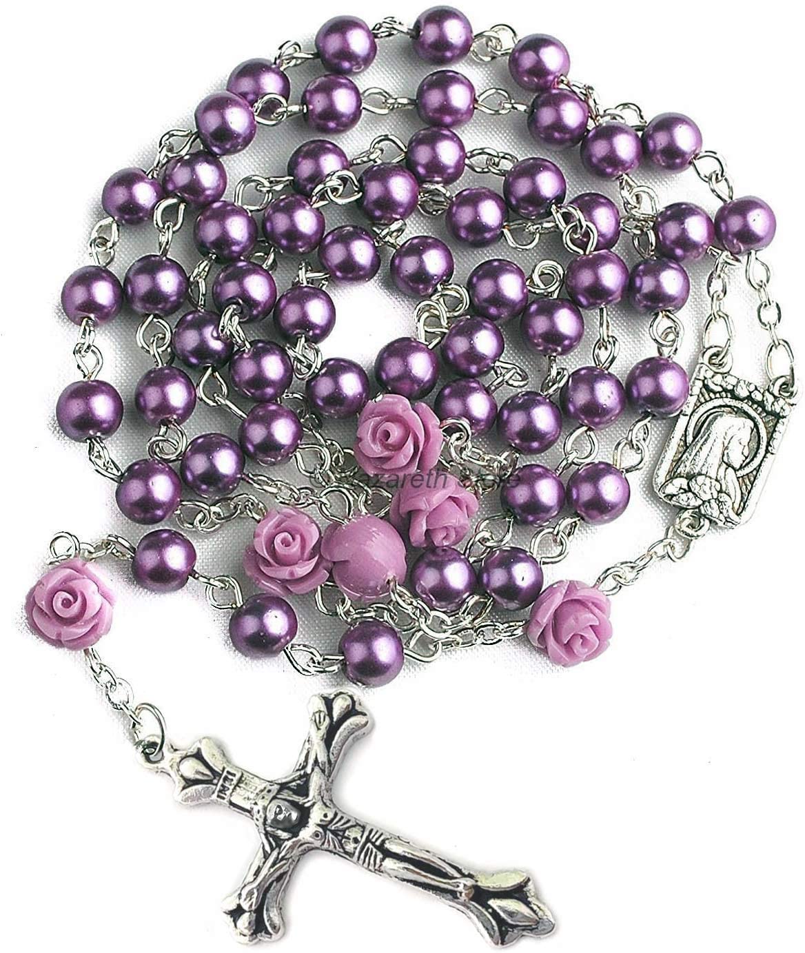 Catholic purple pearl rosary necklace.jpg