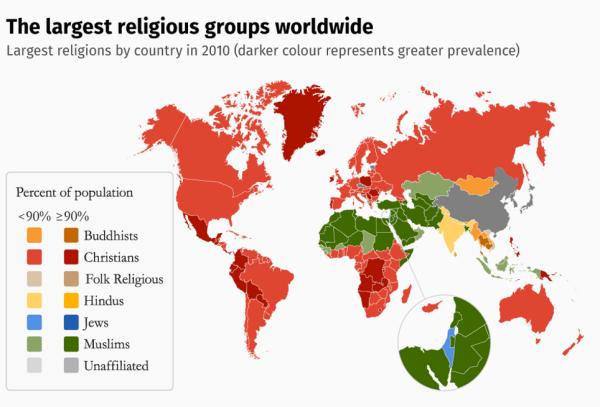 The largest religiouns grous worldwide